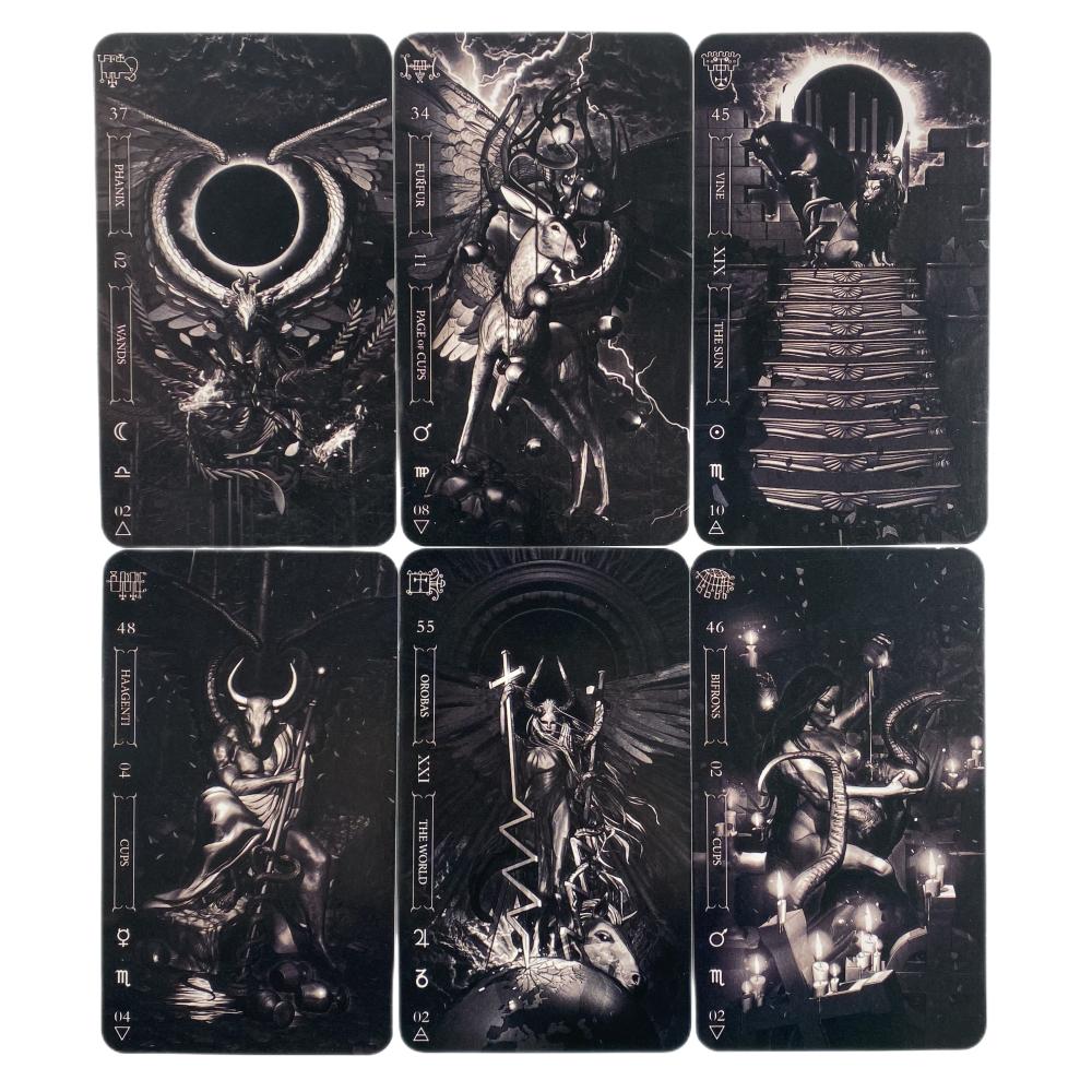 Goetia Tarot In Darkness Cards A 78 Deck Oracle English Divination Edition Borad Playing Games
