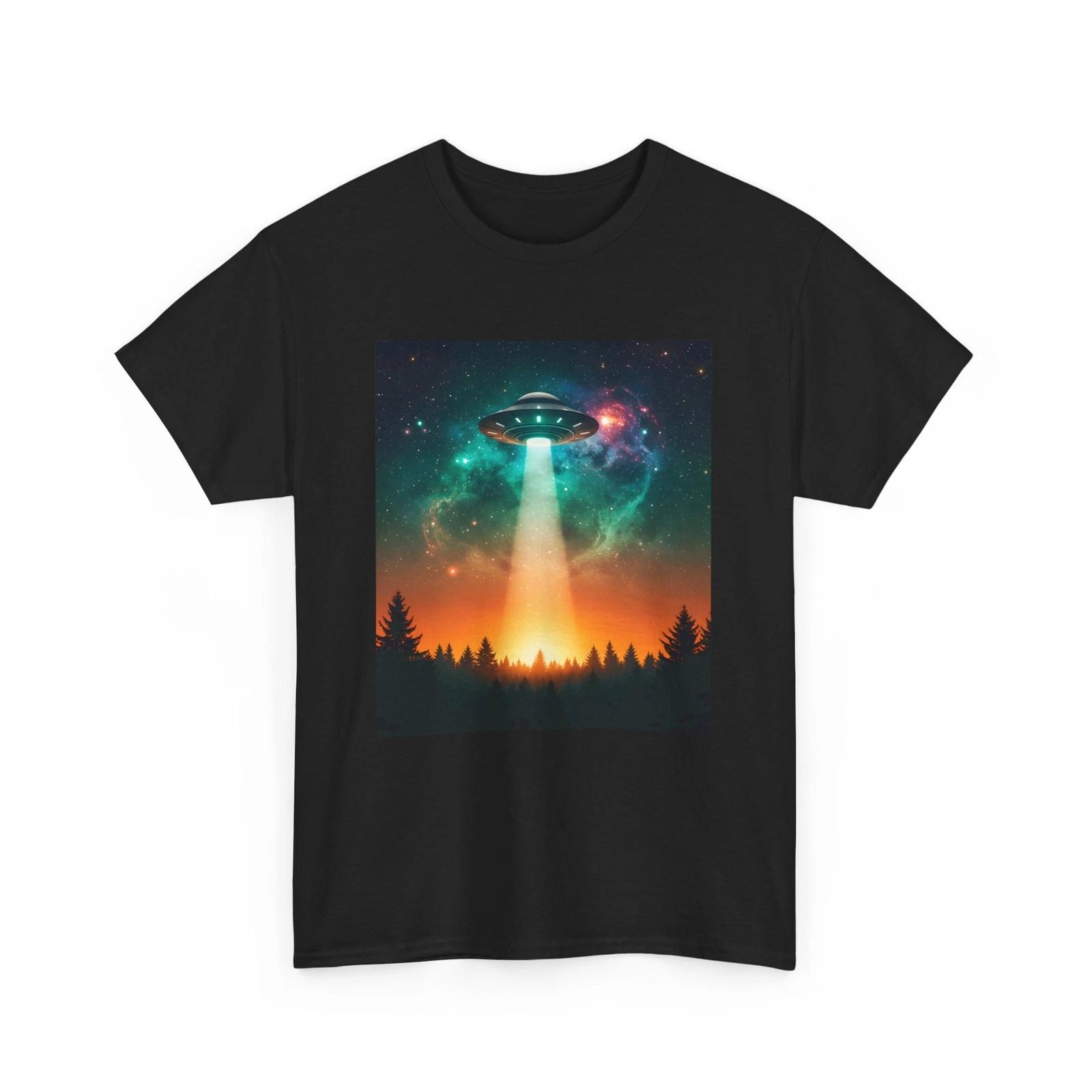 

UFO ALIENS FLYING SAUCER STARRY T-Shirt | Inspired by Van Gogh’s Art M