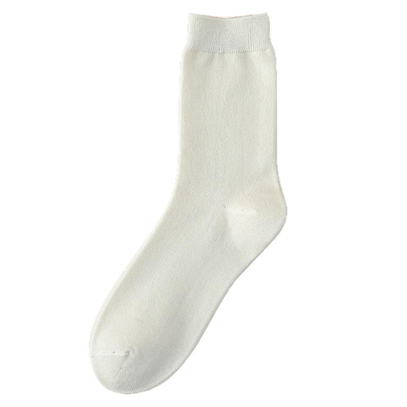 Wollsocken für Herren, Herbst und Winter, Leichte und Warme Seiden-Mittelschaftsocken, Antibakterielle, Geruchshemmende und Warme Wollsocken