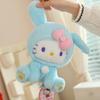 Official Sanrio Hello Kitty Bunny Costume Plush Animals Toy Kawaii Squishy Stuffed Doll With Bow For Girls Fans Birthday Gift