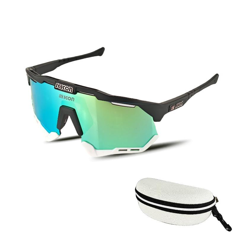 Men's and Women's Sports Glasses, Outdoor Riding Goggles, Motorcycle Lenses, Running Marathon Riding Glasses, Discoloration