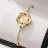 Classic Girls Watch With Small Diamonds And Quartz Movement For Casual Wear