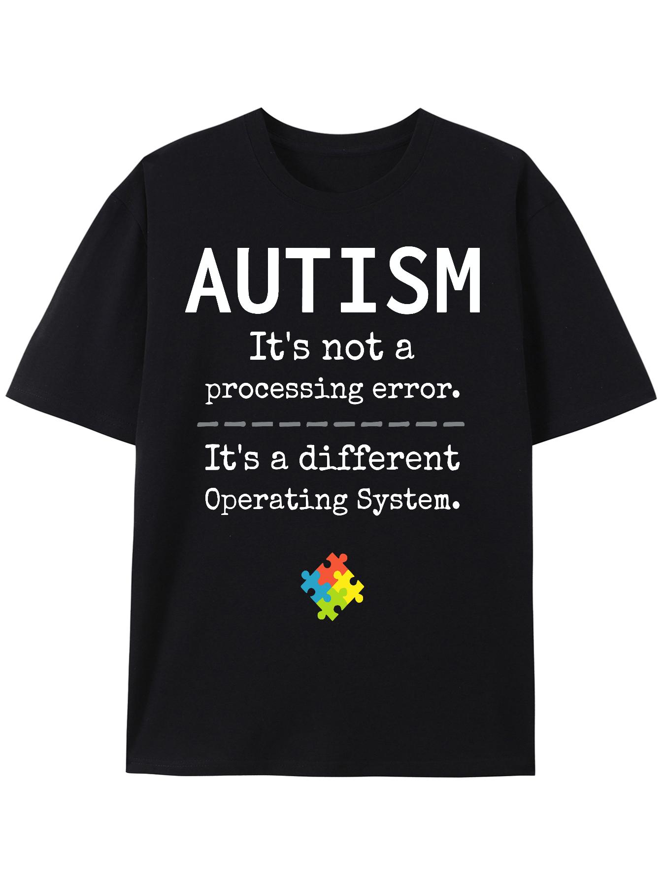 Men s T-Shirt Y2K Autism Patterned S