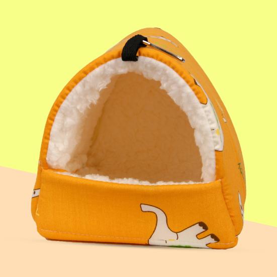 Ninho de hamster pendurado grosso grande espaço proteção habitat manter aquecido pelúcia macio colorido