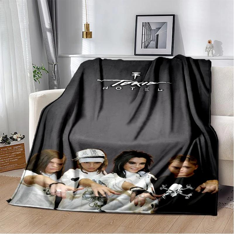 Bill Tom Kaulitz Tokio Hotel Rock Band 2025 New Style Blanket,Soft Throw Blanket for Home Bedroom Bed Sofa Cover Kids Gift Cover