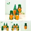 St.patrick's Day Decoration Gnomes Plush Toy Shamrock Faceless Gonk