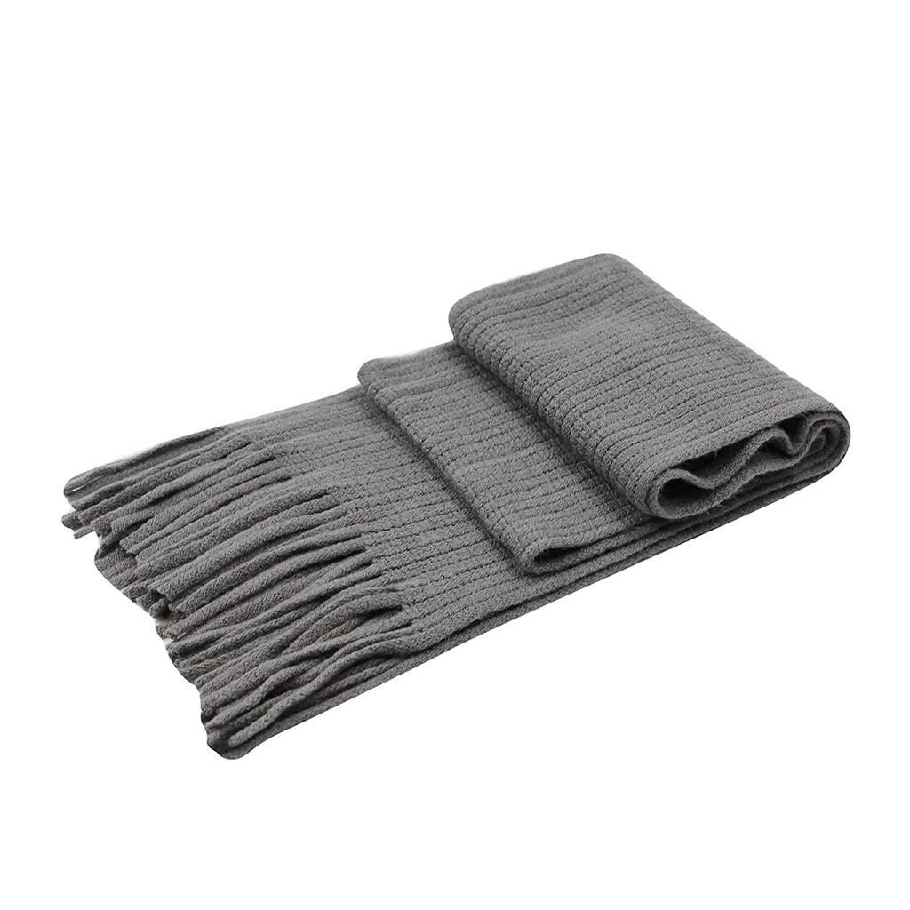 Imitation cashmere scarf, warm, fashionable and comfortable scarf, hollow plain knitted scarf