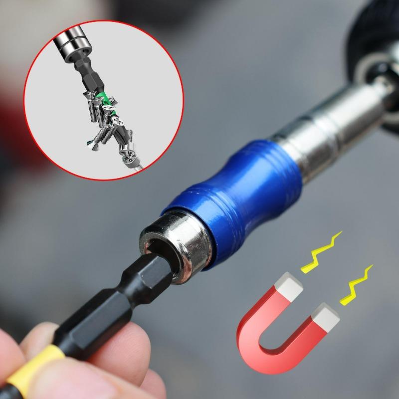 Magnetic Swiveling Drill Bit Holder Hexagonal Drive Guide Screw Extension Rod Drill Tip Power Handle Quick Rod Release Tools