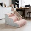 Pet 2/3 Steps High Density Foam Dog Secure Stairs Ramps Non-Slip Pet Steps for Older Dogs Pet with Joint Pain Sofa Bed Ladder