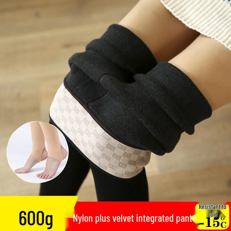 

Ms. Xiao Bei High Waist Plus Velvet Winter Pants - Women s Thickened Cotton Base Layer One Size M-L (85-120 lbs)