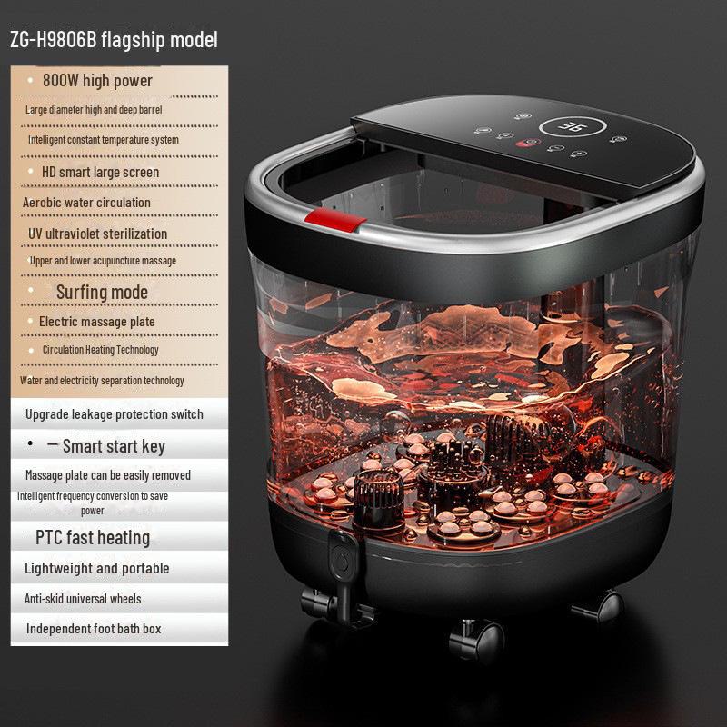 Chigo Automatic Heated Foot Bath with Sterilization and Deep Calf Massage