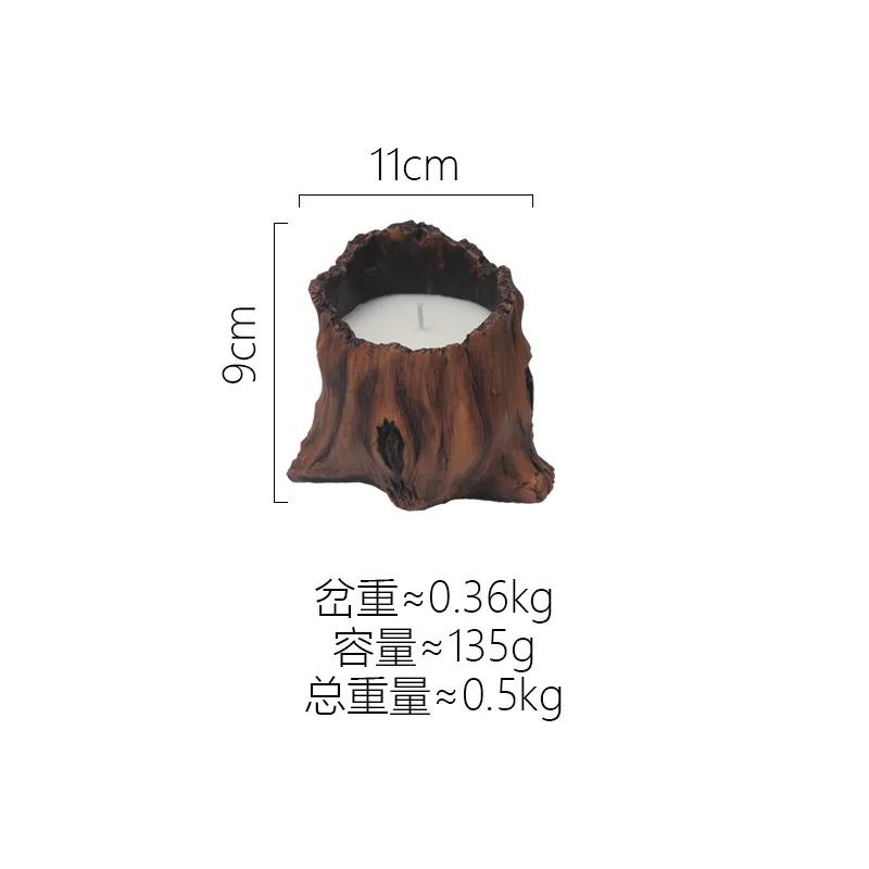 Retro Ceramic Household Aromatherapy Candle Cup Candle Empty Cup Candle Stand Special Shape Soy Wax Container