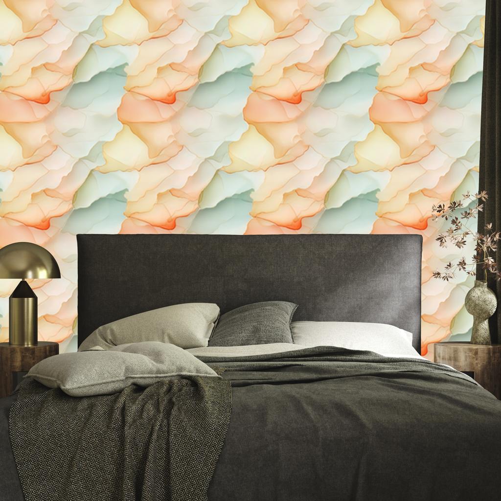 Ink Cream, Light Gray and Beige Wallpaper for Living Room and Bedroom 50x1000