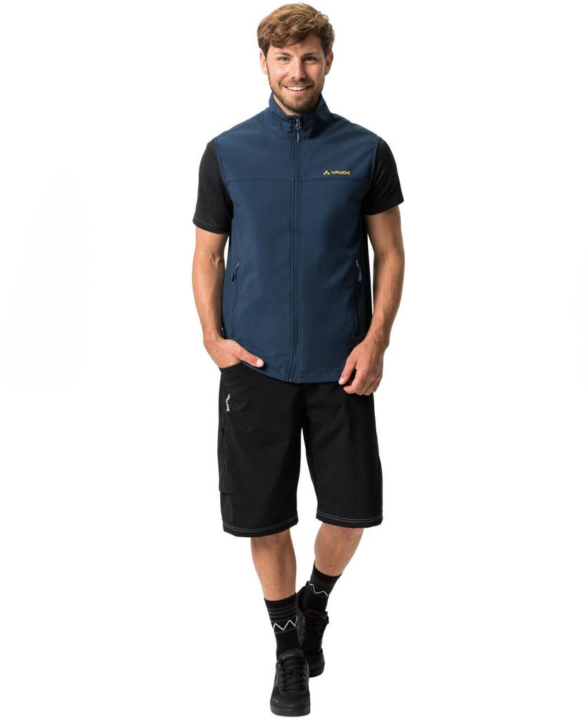 Men's Jacket VAUDE Hurricane Vest III Dark Sea/yellow