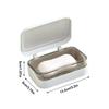 Bathroom Soap Dish With Lid Home Plastic Soap Box Keeps Soap Dry Soap Dish With Drainage Tray Travel Essential Supplies