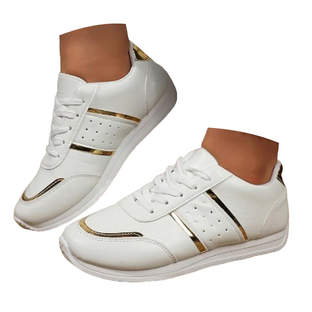 Scarpe Comode da Donna Scarpe Sportive Casual da Donna in Pelle Scarpe da Ginnastica Bianche Scarpe da Corsa Scarpe Casual alla Moda Zapatillas De Mujer