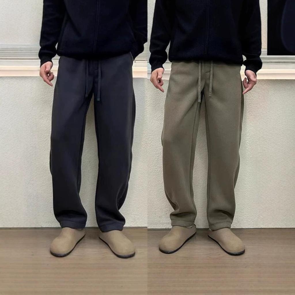 [Casual pants] Autumn and winter new sweatpants loose and versatile sweatpants straight simple trousers men's elastic waist