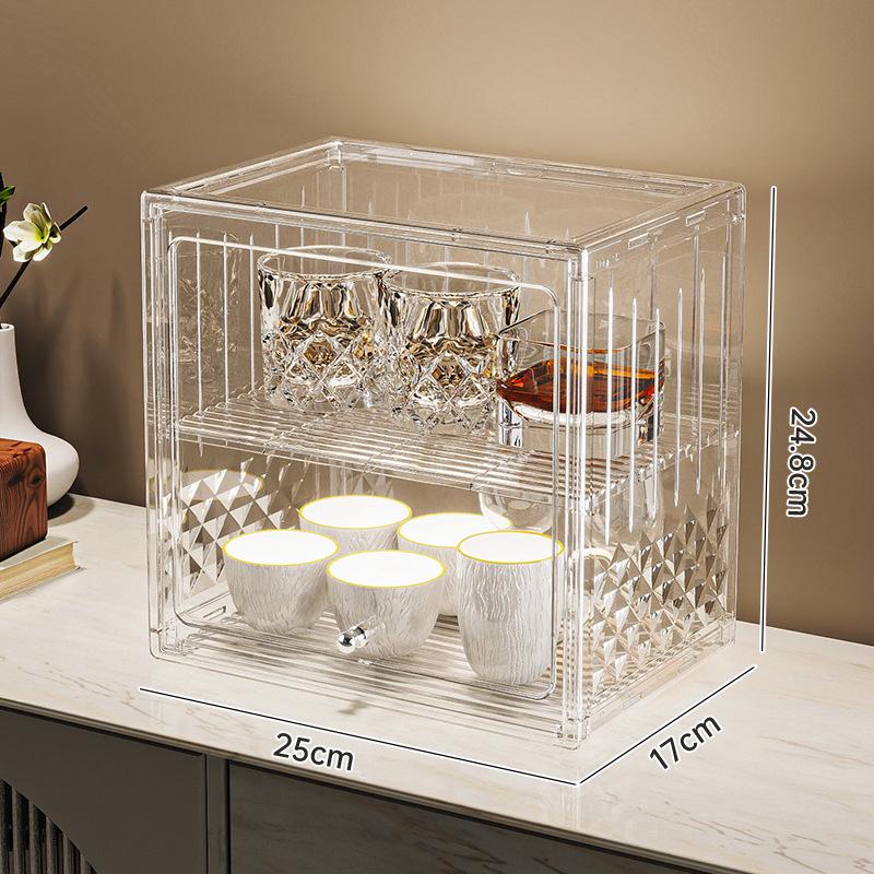 

Multi-functional Dustproof & Waterproof Storage Shelf for Mugs, Cosmetics, Tea Sets, and Cups