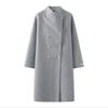 Women's Long, Loose-fitting, Elegant, Slim-fitting, and Stylish Coat for Autumn and Winter.