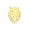 Dreamtime Lion With King Crown Brooch pins for Men Punk Animal Stainless Steel Brooch pins Tie Buckle Fashion Jewelry Punk Rock
