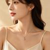 Hollow Water Drop Pendant Necklace for Women, Gentle Atmosphere Sweater Chain, Minimalist Personality Niche Everyday Accessory