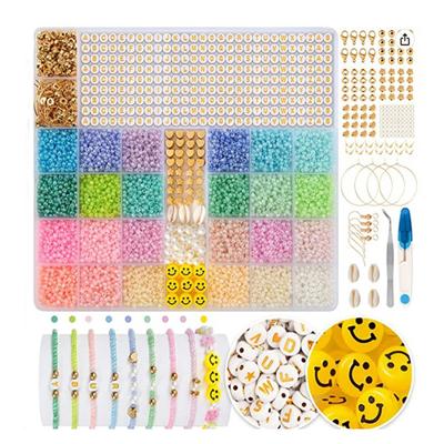 Kinderfarbene Perlenarmbänder Halskette Schmuckzubehör Weichporzellanstück DIY Weichporzellan-Set Tonperlen