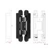 Hot Sale Modern Design 2D Adjustable Soft Self-Closing Hydraulic Aluminum Alloy Conceal Wood Door Hinge Spring Closer Heavy-Duty