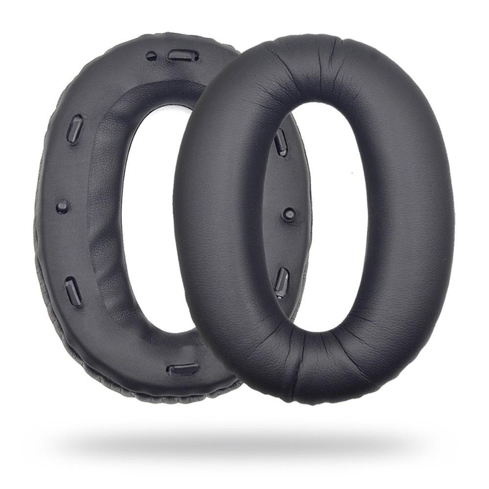 1 Pair Protein Leather Headset Earmuff for Sony WH-1000XM2 / MDR-1000X Headphones Repair