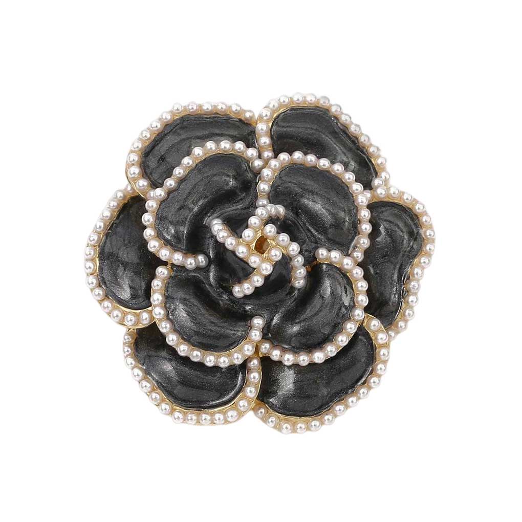 Women Flower Brooch Pin Rhinestone Decor Alloy Breastpin Decorations Jewelry Dating Party Present Jewelries Ornaments