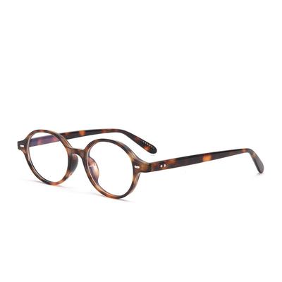 Anti-Blaulicht Flache Brillen Retro Schildpatt Nerdbrillenrahmen Ovaler Kleiner Rahmen Sonnenbrille Damen
