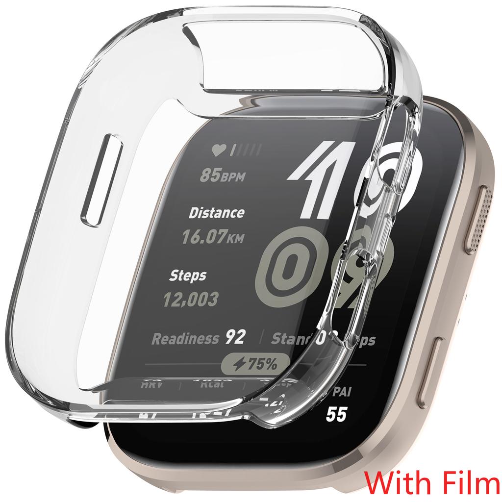 Pouzdro na PC + Sklo pro Amazfit Bip 6 Ochranná fólie proti poškrábání Nárazník Tvrzené sklo Kryt chrániče obrazovky pro Amazfit Bip6 Příslušenství