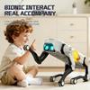 AI Smart Robotic Dog ATLAS Remote Control Voice APP Control Bionic Interactive Robot Dog Toy with Sing Dance Light for Kids Gift