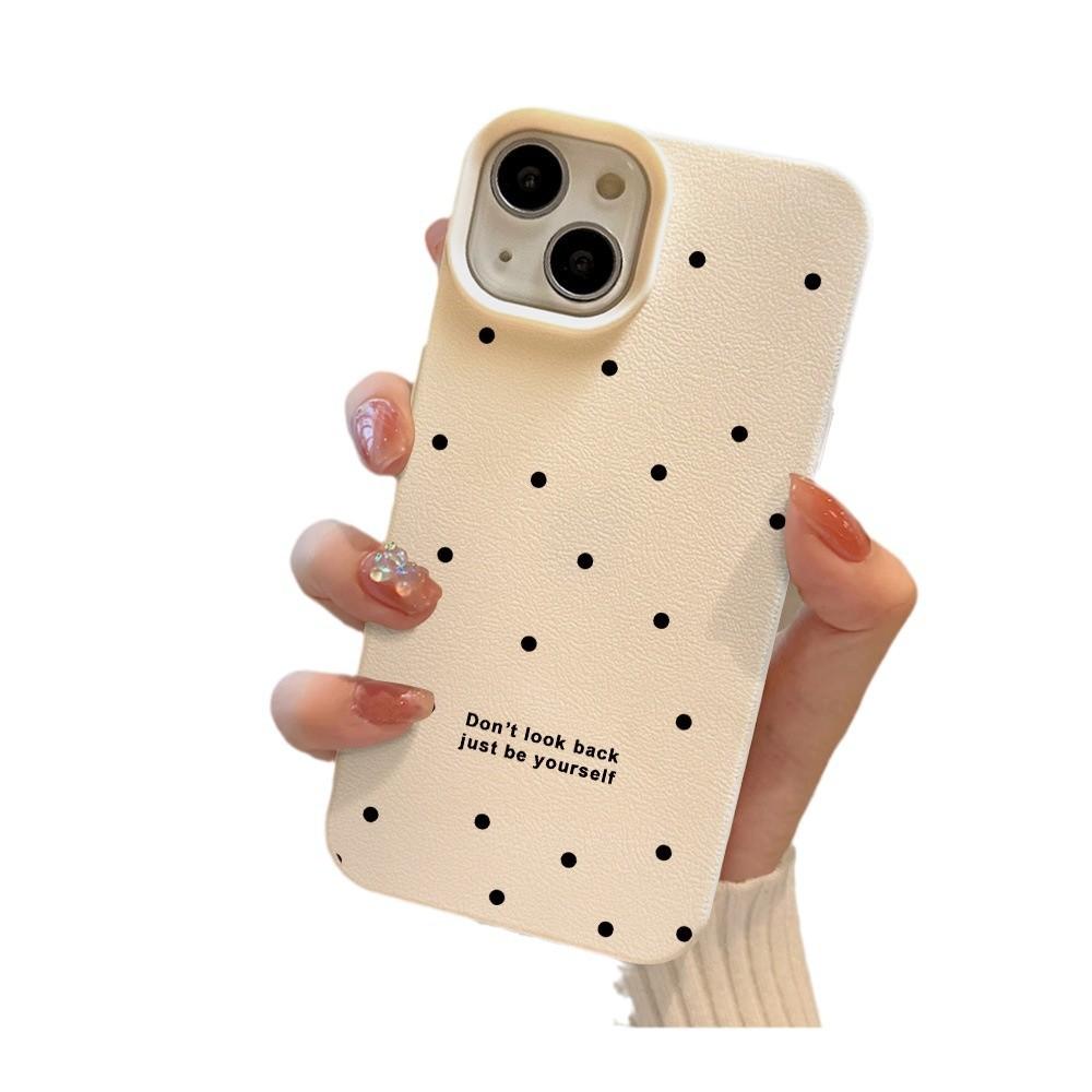 Full Screen Polka Dot Letters Suitable for Apple 16 Mobile Phone Case IPhone 15 New 14plus13promax Creative 12