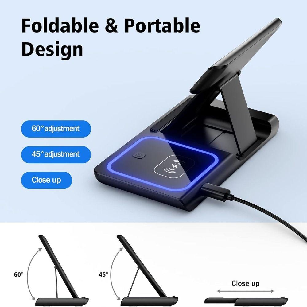 Portable Wireless Charger Foldable Charging Dock High Quality Fast Charging Station