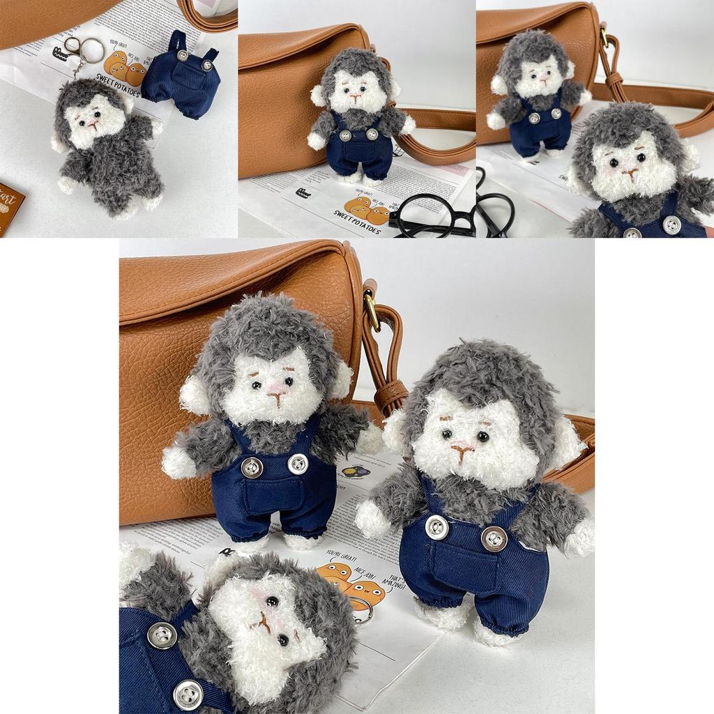 Soft And Cuddly Monkey Plush Keychain With Customizable Features For Unique Gift Ideas