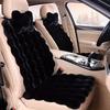 3pcs Winter Car Seat Cushion Set Soft Plush Bubble Fleece Lumbar Support Design Universal Fit for All Car Models
