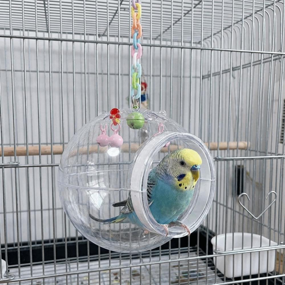 Transparent Spherical Bird Nest Bite Resistant Hanging Bird Nest  Bird Breeding