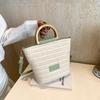 Summer beautiful portable bucket bag simple high-end texture sweet temperament versatile shoulder messenger bag