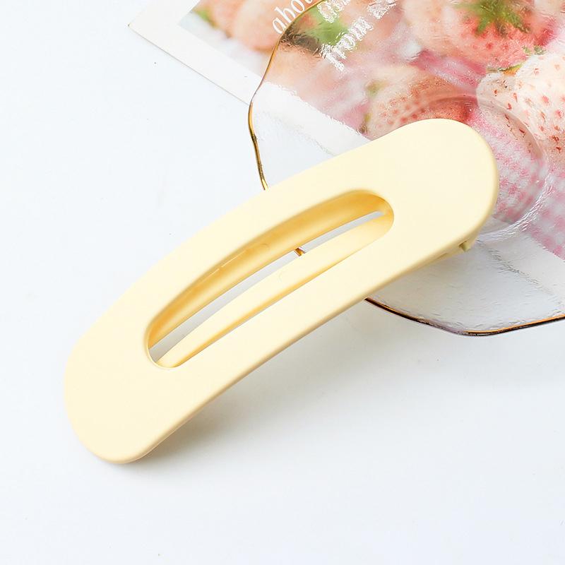 Solid Color Seamless Hair Clip for Women Korean Large BB Clip Simple Fashion Duckbill Clip Hairpin Girl Hair Accessories