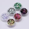 6 Boxes Chameleon AB Color Nail Sequins Set Triangle Rhombus Colorful Flakes Nail Art Decorations