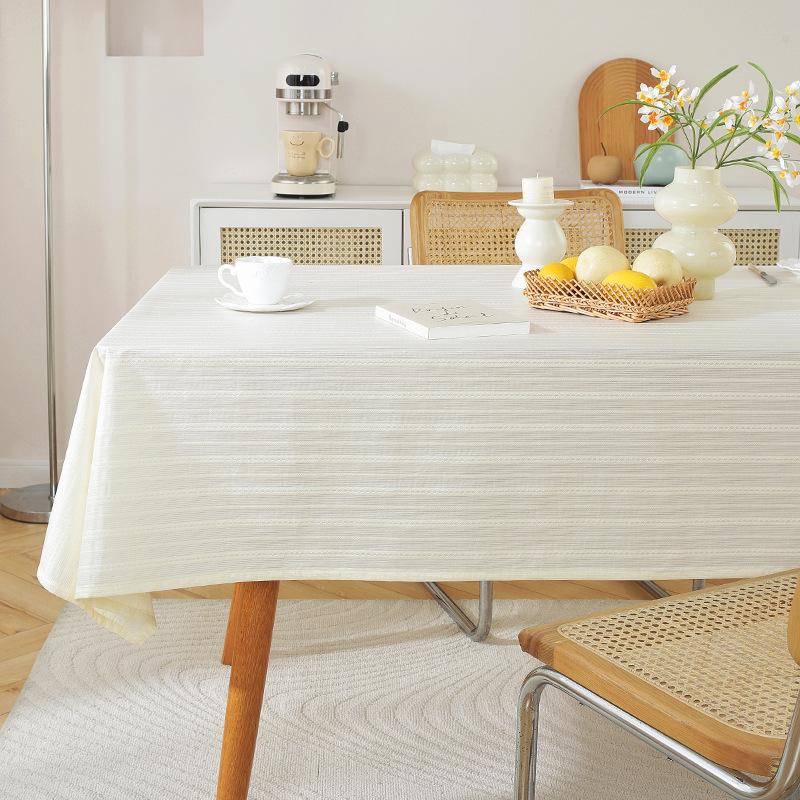 Pastoral Small Fresh Lilac Embroidered Tablecloth Geometric Rectangular Cover Towel Coffee Table Table Cloth Cover Cloth