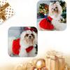 New Pet Christmas Clothing Cat Dog Red Dress Warm Bow Frock Santa Claus Clothes Kitten Puppy Christmas Gifts Pets Supplies