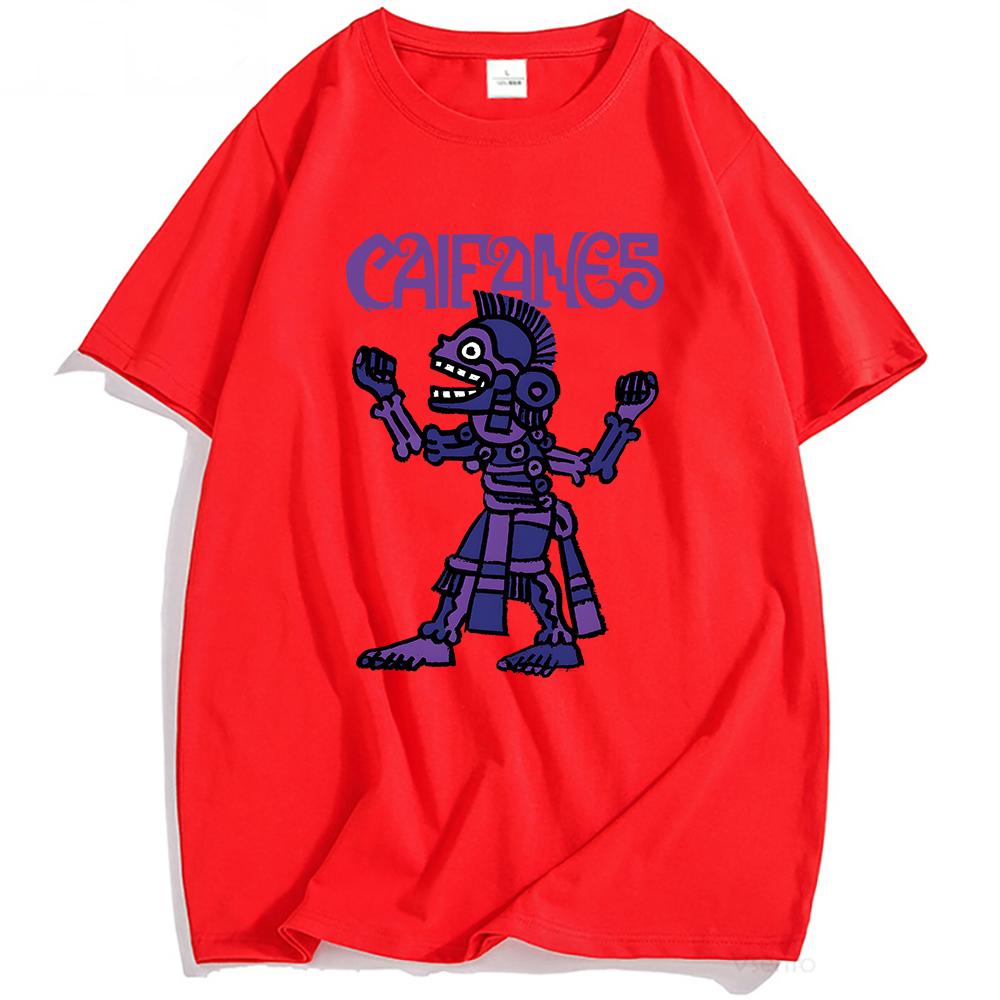 Rock Band CAIFANES T-shirt Cotton Short Sleeve Casual Tshirts Grunge Unisex Streetwear Hip Hop Fashion Men Women T Shirt Print