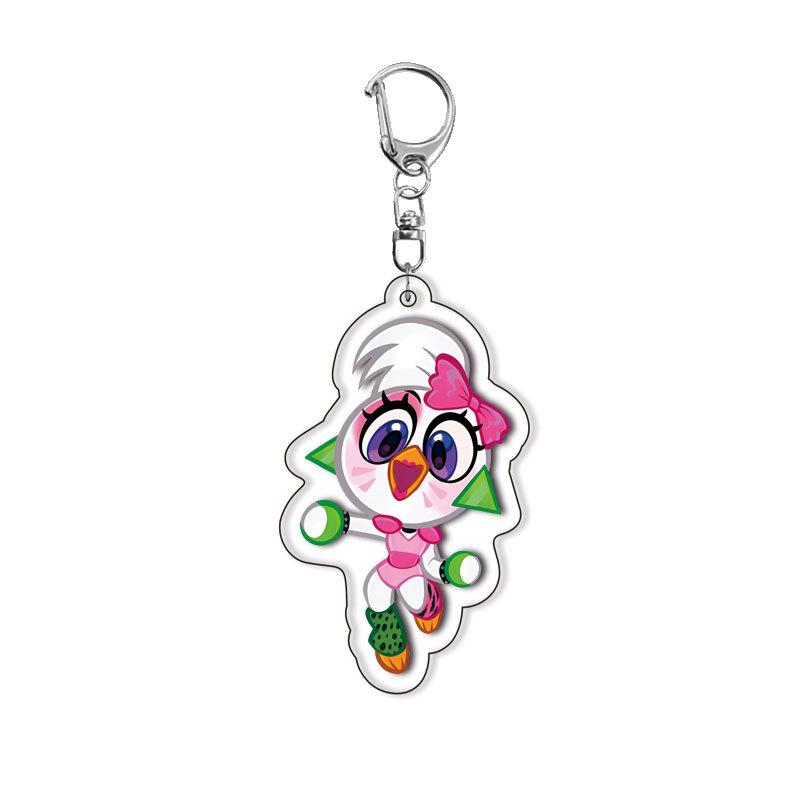 Sundrop FNAF New Acrylic Keychain Pendant Fan Gifts Fun Key Chain Cute Souvenir Creative Llavero Friends Kingring Accessories
