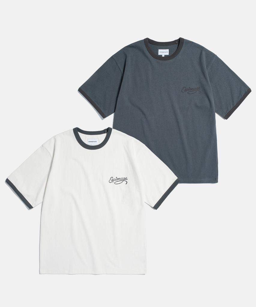 ESPIONAGE Rope Logo Ringer Tee Slate