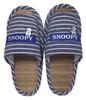 Natural Outer Cm [Snoopy] Slippers, Snoopy, Stitching, Navy, 24.0