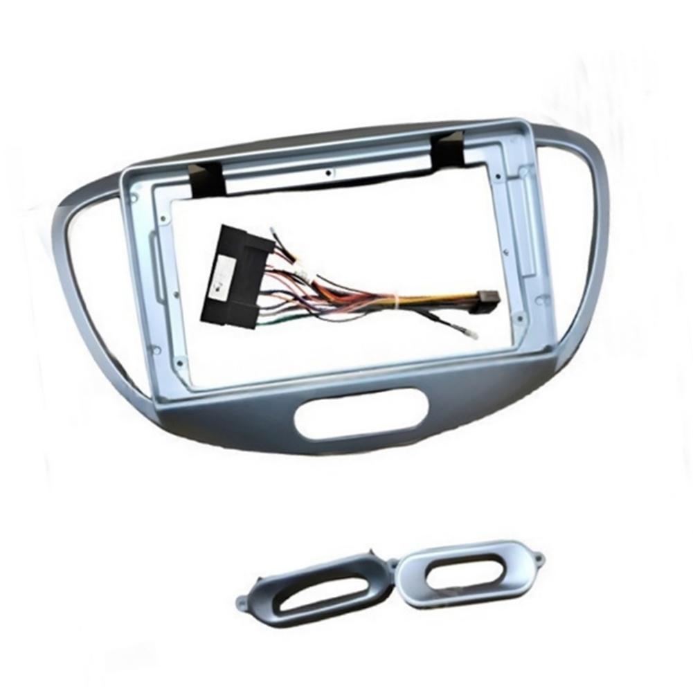 For Dash Mounting Kit for 2DIN Stereo with Wiring Harness Fit For Hyundai i10 2007 2008 2009 2010 2011 2012 2013
