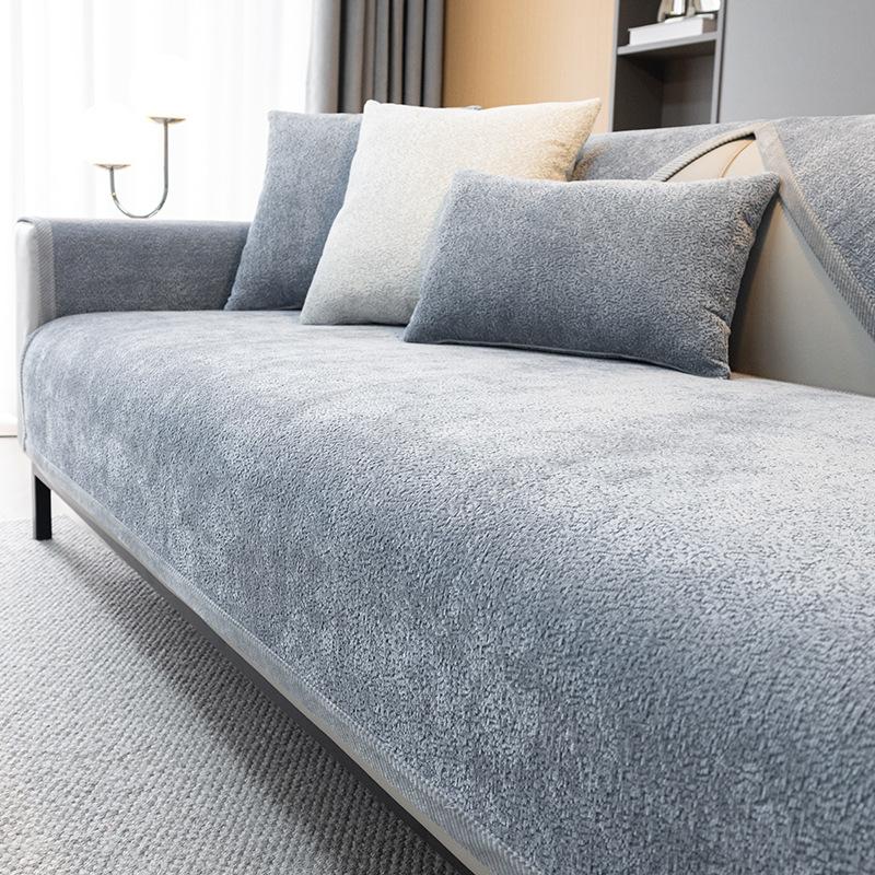 

Шенилловая подушка для дивана Четыре сезона Универсальная Простая Современная Нескользящая Накидка на диван Всевключающая Универсальная Накидка Подушка Легкая Роскошь 70*70cm