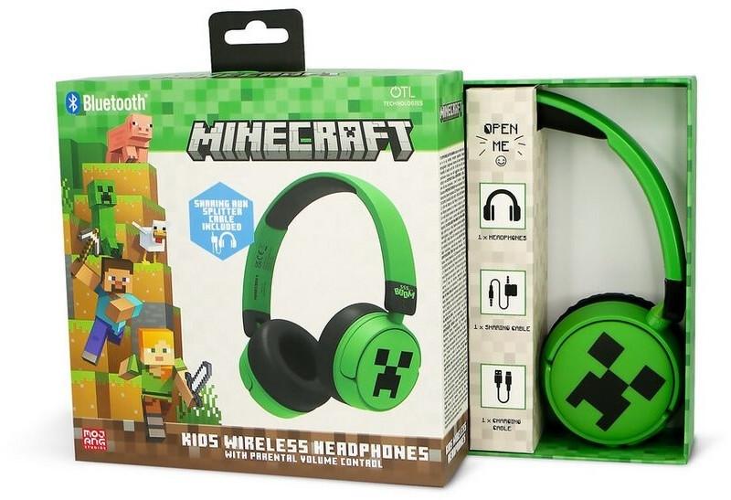 Наушники OTL Minecraft Creeper (MC1231) зеленый