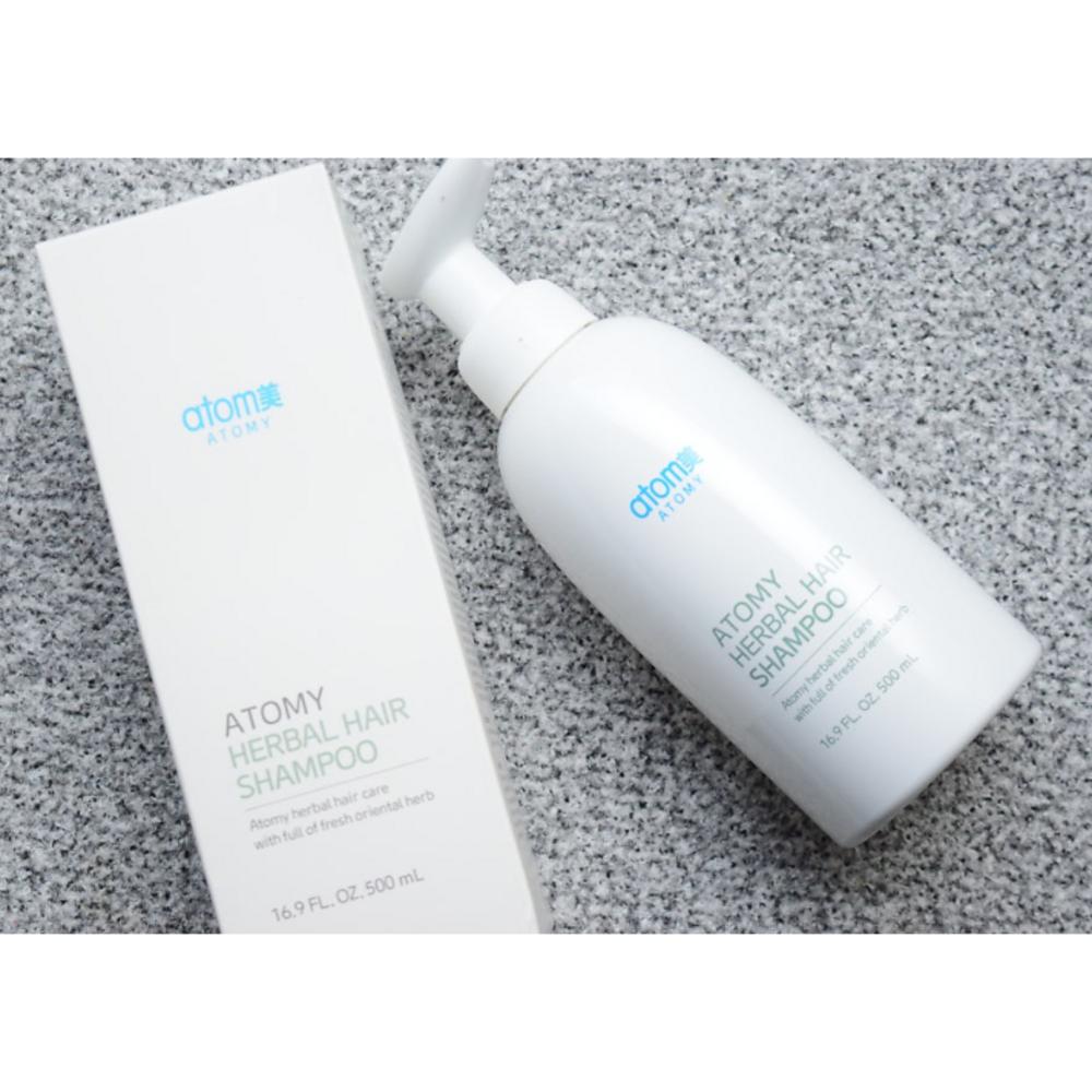Atomy Herbal Shampoo 500ml x 2 pcs + Saeburi Mask 2 Sheets